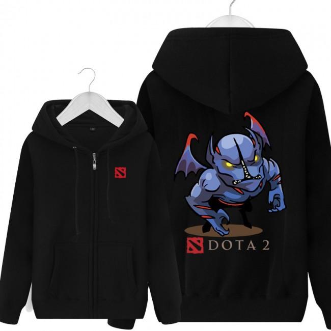 DOTA 2 Night Stalker  Hoodies - Zip Up Black Hoodie