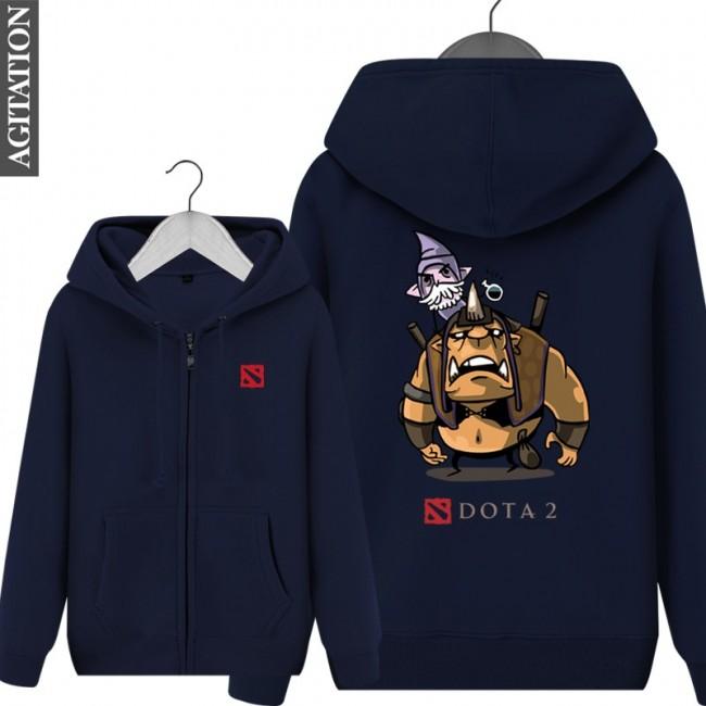 DOTA 2 Alchemist Hoodies - Zip Up Black Hoodie