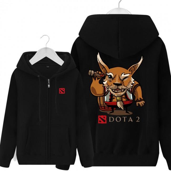 DOTA 2 Brewmaster Hoodies - Zip Up Black Hoodie