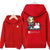 DOTA 2 Crystal Maiden Hoodies - Zip Up Red Hoodie