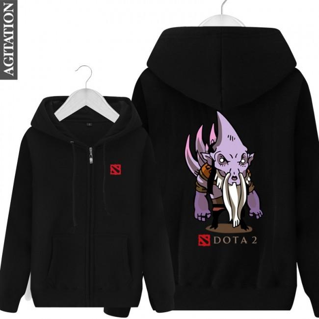 DOTA 2 Dark Seer Hoodies - Zip Up Black Hoodie