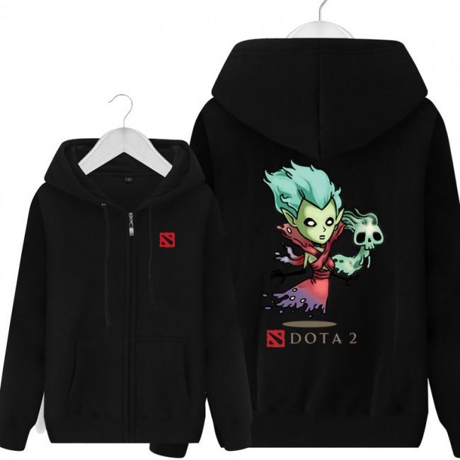 DOTA 2 Death Prophet Hoodies - Zip Up Black Hoodie