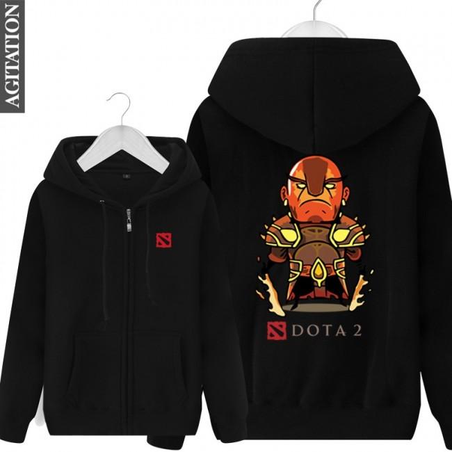 DOTA 2 Ember Spirit Hoodies - Black 、Blue  Zip Up Hoodie