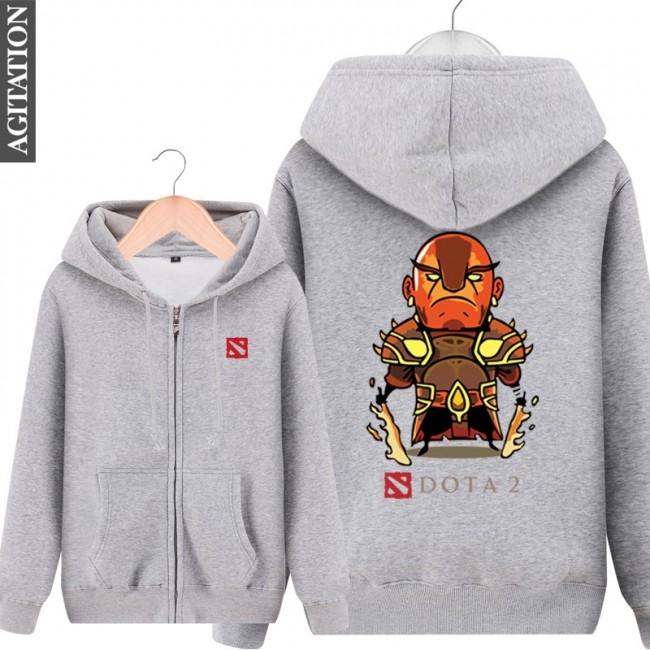 DOTA 2 Ember Spirit Hoodies - Black 、Blue  Zip Up Hoodie