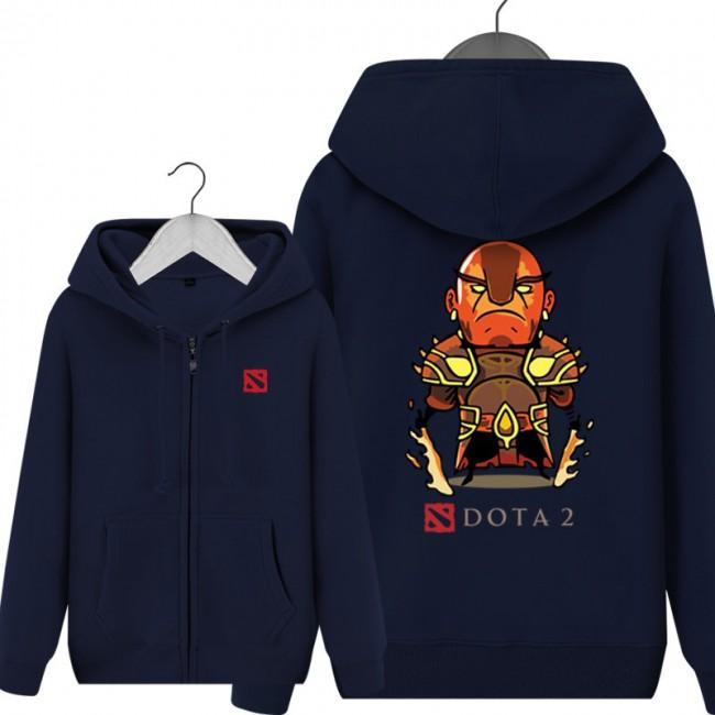 DOTA 2 Ember Spirit Hoodies - Black 、Blue  Zip Up Hoodie