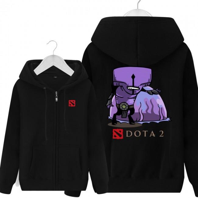 DOTA 2 Faceless Void Hoodies - Zip Up Black Hoodie