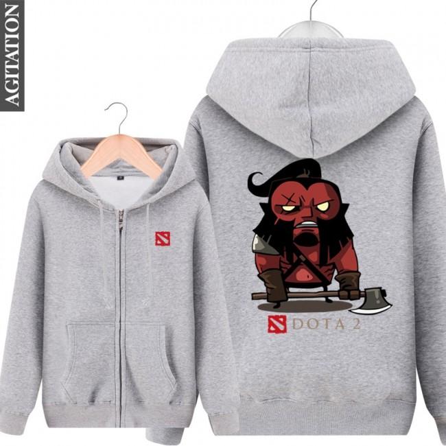 DOTA 2 Hero Axe Hoodies - Zip Up Black Hoodie