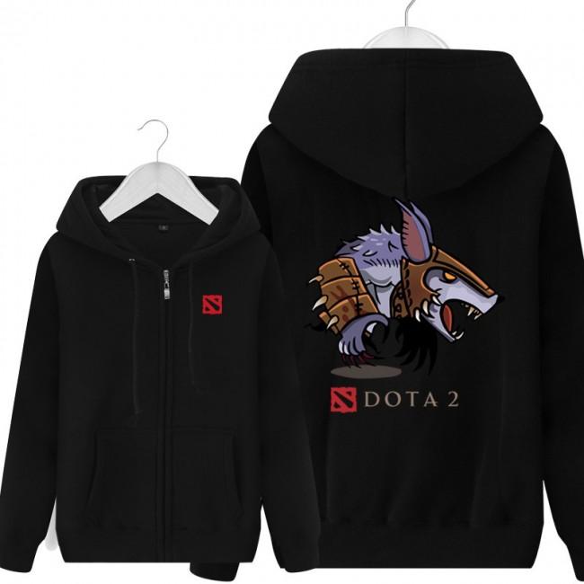 DOTA 2 Hero Ursa Hoodies - Zip Up Black Hoodie