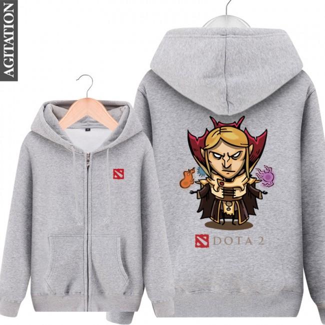 DOTA 2 Invoker Hoodies - Zip Up Black Hoodie