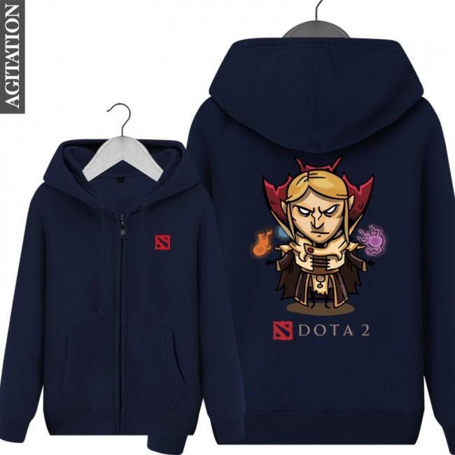 DOTA 2 Invoker Hoodies - Zip Up Black Hoodie