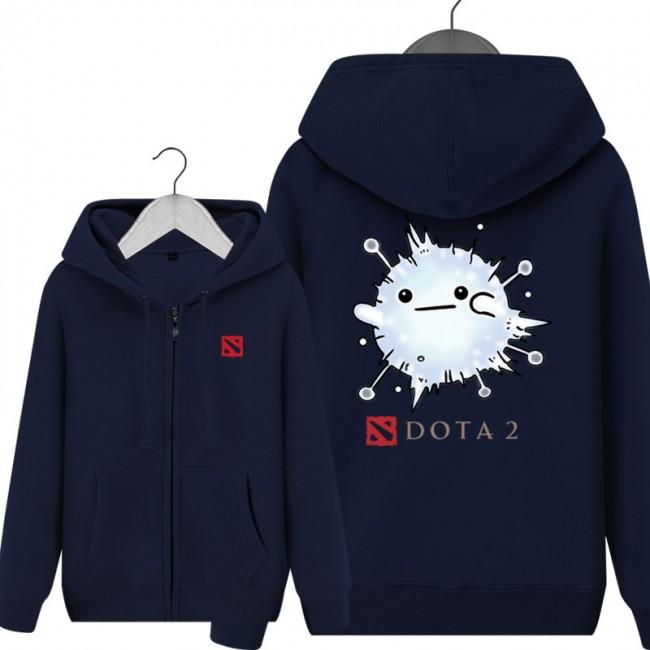 DOTA 2 Io Hoodies - Zip Up Black Hoodie