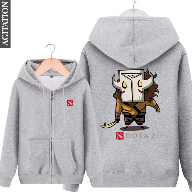 DOTA 2 Juggernaut Hoodies - Zip Up Black Hoodie