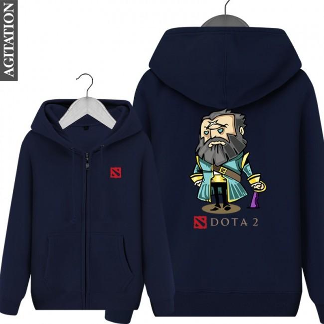 DOTA 2 Kunkka Hoodies - Zip Up Black Hoodie