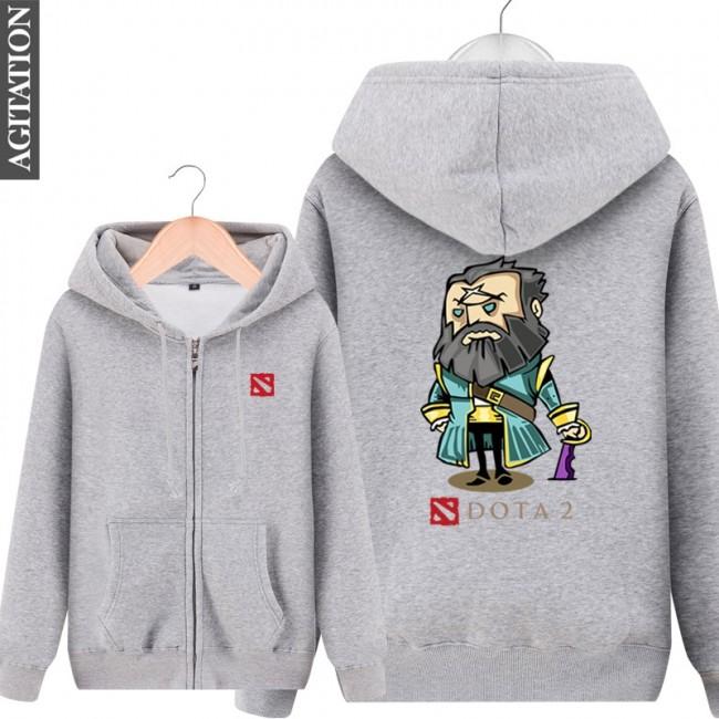 DOTA 2 Kunkka Hoodies - Zip Up Black Hoodie