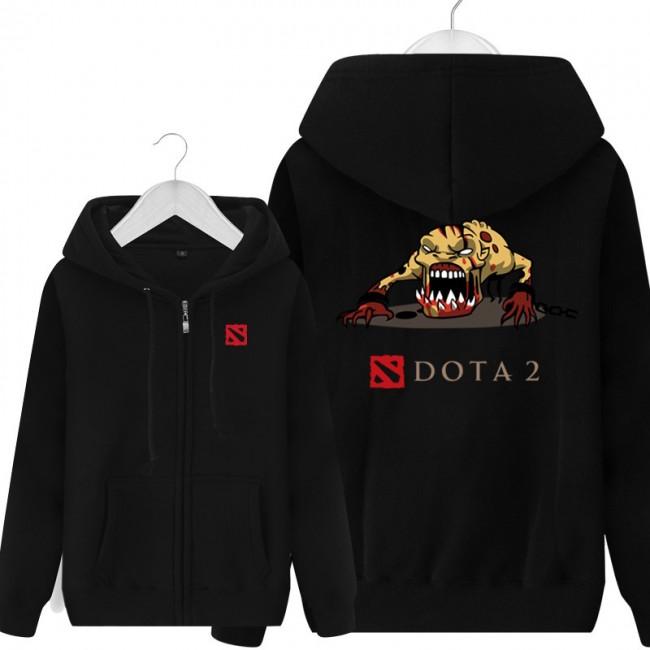 DOTA 2 Lifestealere Hoodies - Zip Up Black Hoodie