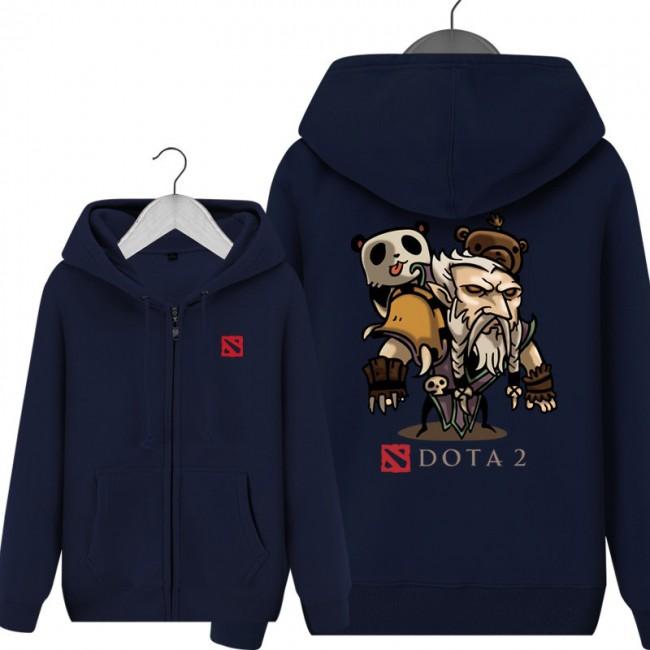 DOTA 2 Lone Druid Hoodies - Zip Up Blue Hoodie