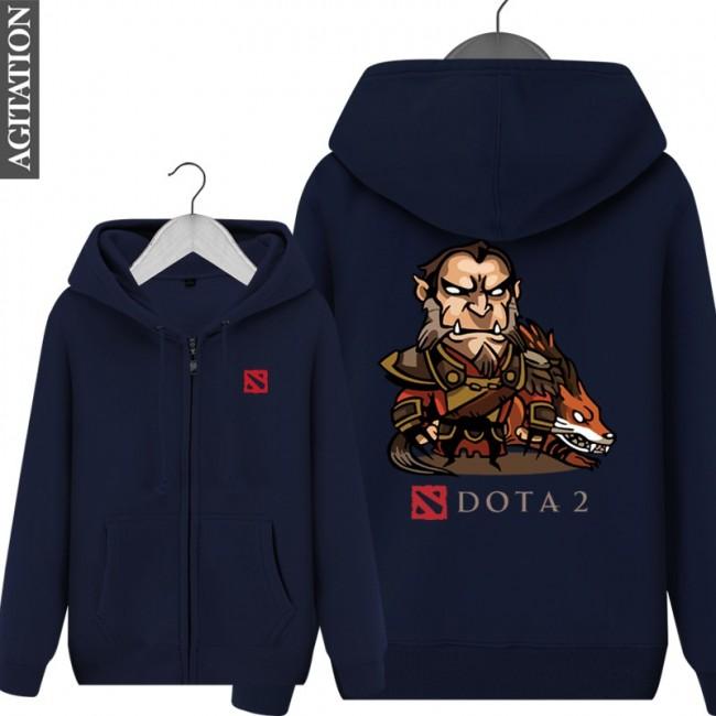 DOTA 2 Lycan Hoodies - Zip Up Black Hoodie