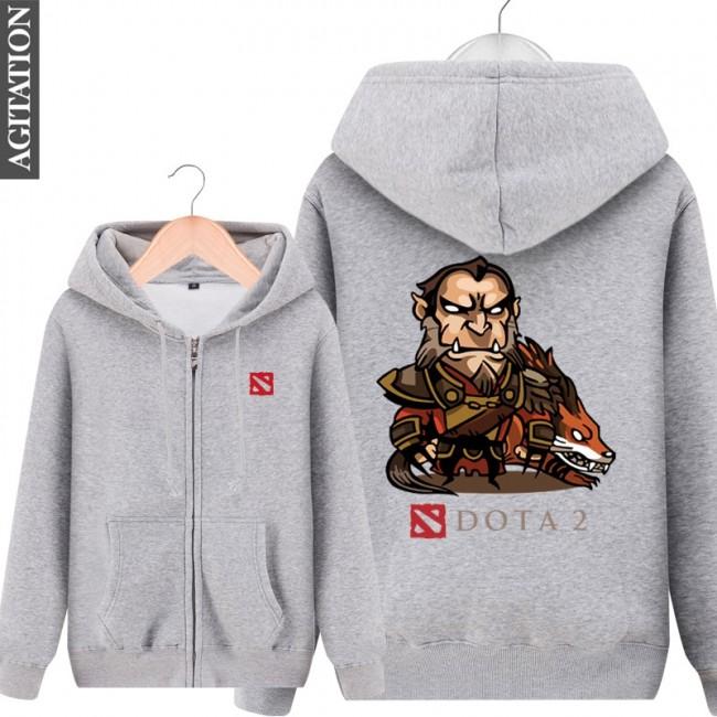 DOTA 2 Lycan Hoodies - Zip Up Black Hoodie