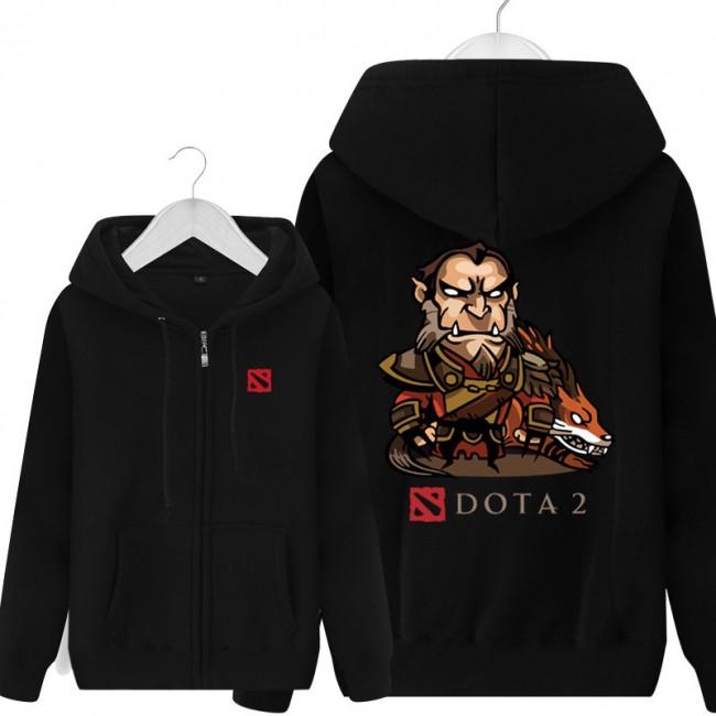 DOTA 2 Lycan Hoodies - Zip Up Black Hoodie
