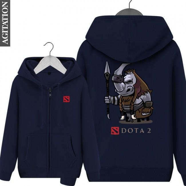 DOTA 2 Magnus Hoodies - Zip Up Black Hoodie