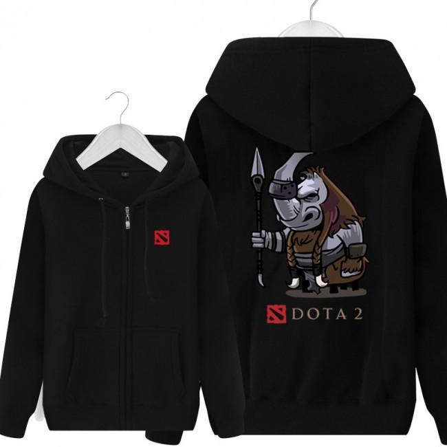 DOTA 2 Magnus Hoodies - Zip Up Black Hoodie