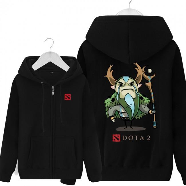 DOTA 2 Natures Prophet Hoodies - Zip Up Black Hoodie