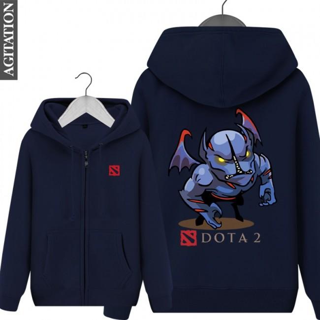 DOTA 2 Night Stalker  Hoodies - Zip Up Black Hoodie