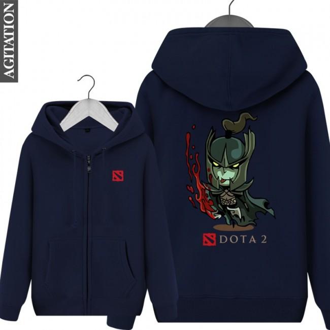 DOTA 2 Phantom Assassin Hoodies - Zip Up Black Hoodie