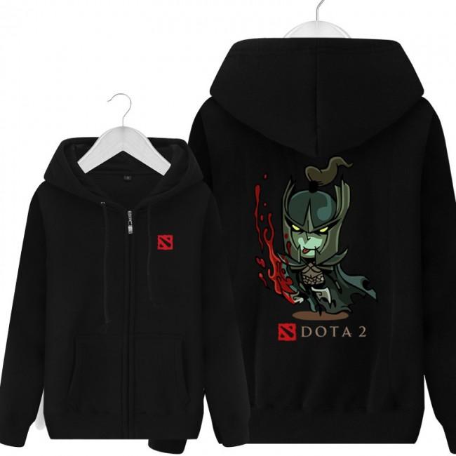 DOTA 2 Phantom Assassin Hoodies - Zip Up Black Hoodie