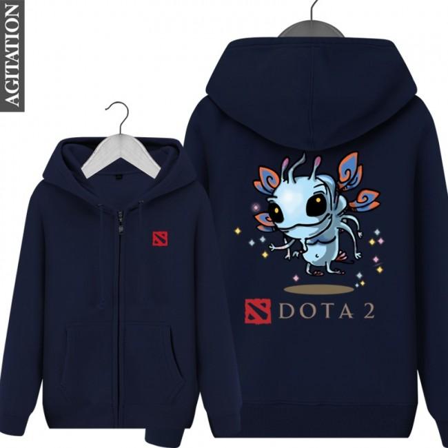 DOTA 2 Puck Hoodies - Zip Up Black Hoodie