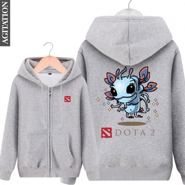 DOTA 2 Puck Hoodies - Zip Up Black Hoodie