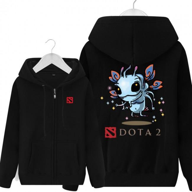 DOTA 2 Puck Hoodies - Zip Up Black Hoodie