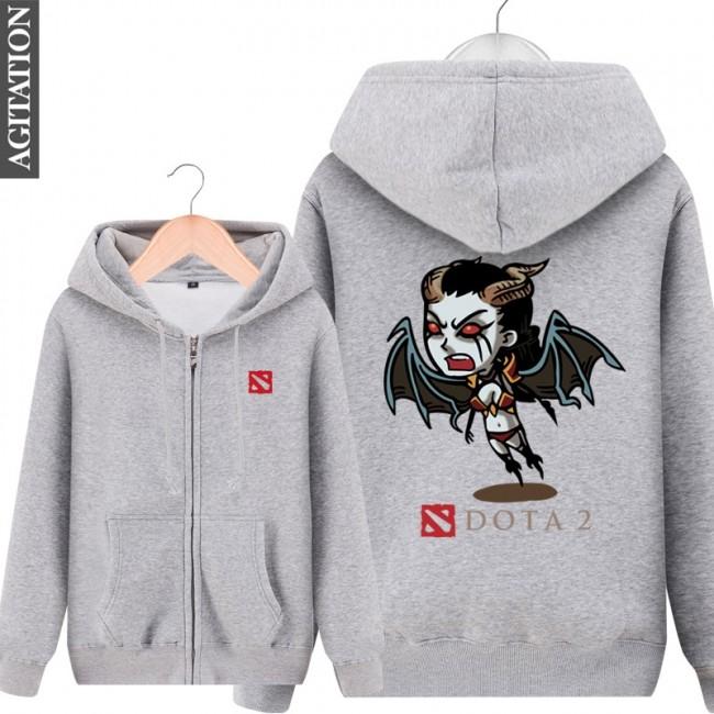 DOTA 2 Queen of Pain Hoodies - Zip Up Black Hoodie