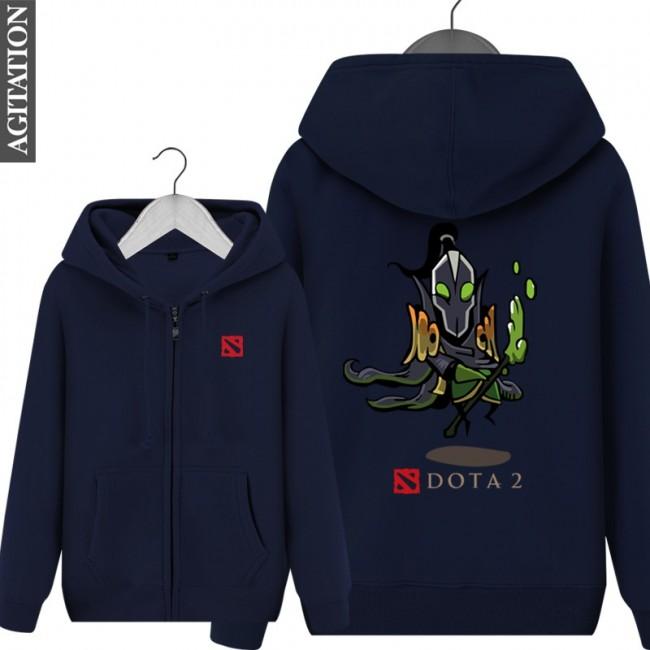 DOTA 2 Rubick Hoodies - Zip Up Black Hoodie