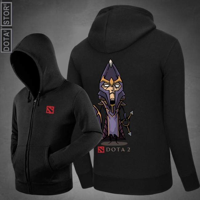 DOTA 2 Silencer Hoodies - Zip Up Black Hoodie