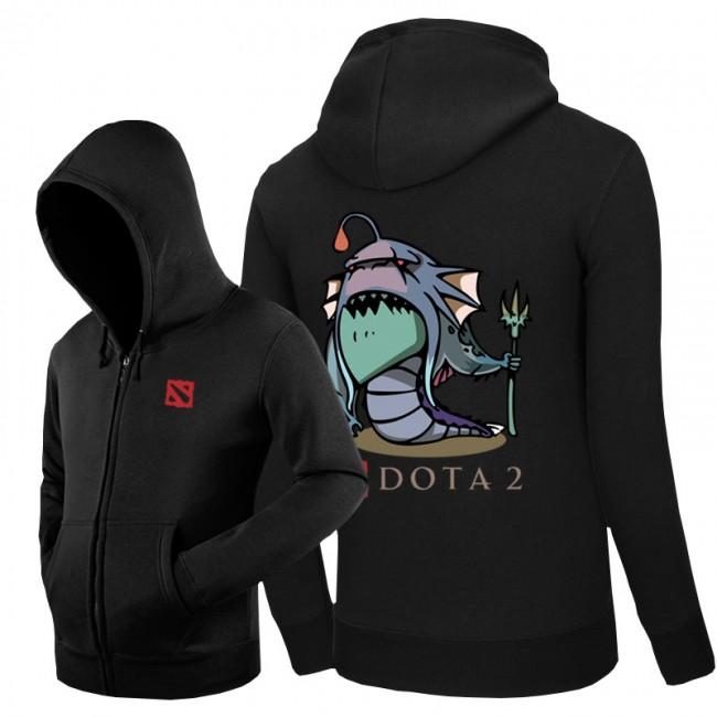 DOTA 2 Slardar Printed Hoodies - Zip Up Black Hoodie