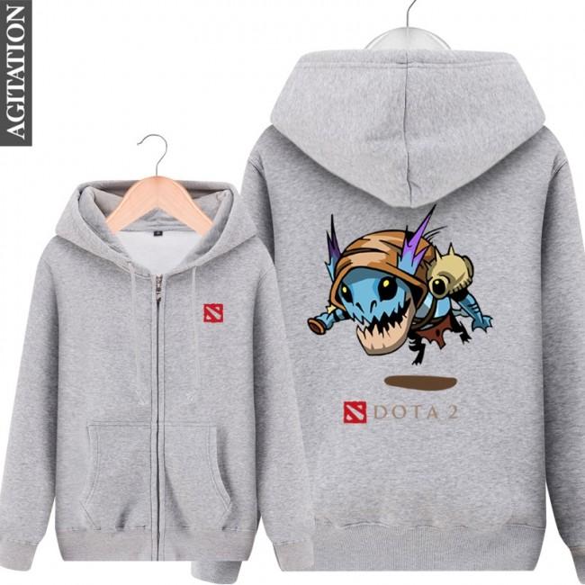 DOTA 2 Slark Hoodies - Zip Up Blue Hoodie