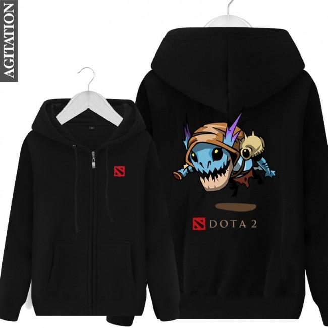 DOTA 2 Slark Hoodies - Zip Up Blue Hoodie