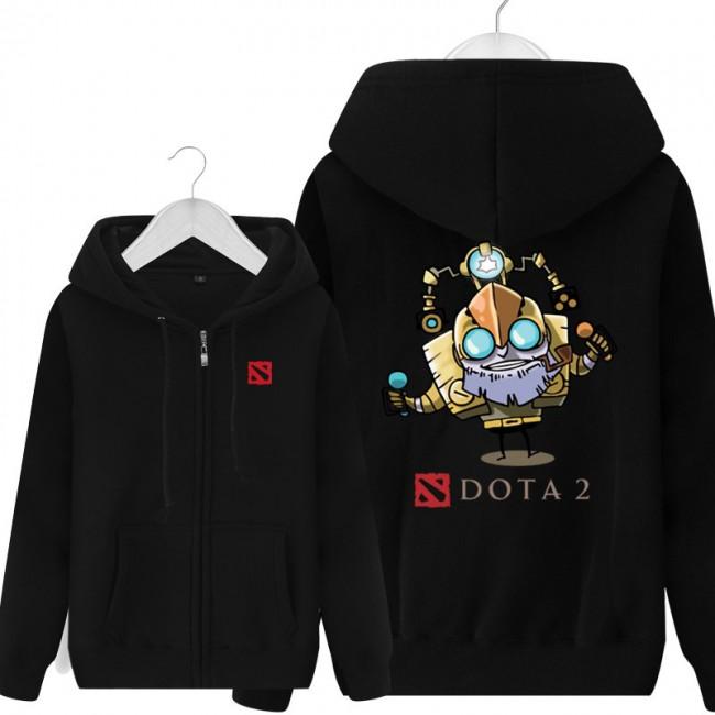 DOTA 2 Tinker Design Hoodies - Zip Up Black Hoodie