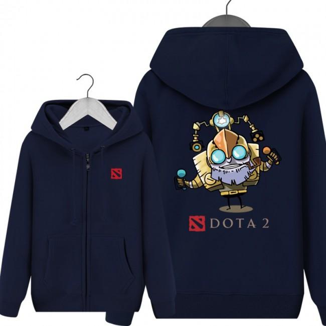 DOTA 2 Tinker Design Hoodies - Zip Up Black Hoodie