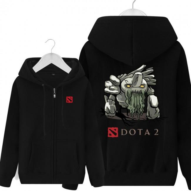 DOTA 2 Tiny Hoodies - Zip Up Black Hoodie