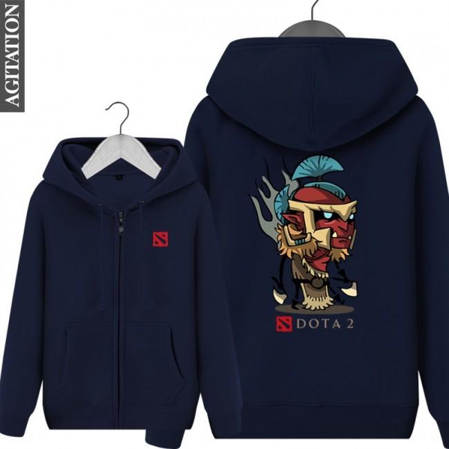 DOTA 2 Troll Warlord Hoodies - Zip Up Black Hoodie