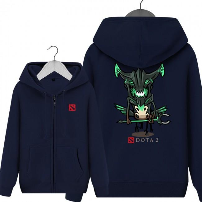 DOTA 2 Outworld Devourer  Hoodies - Zip Up Blue Hoodie