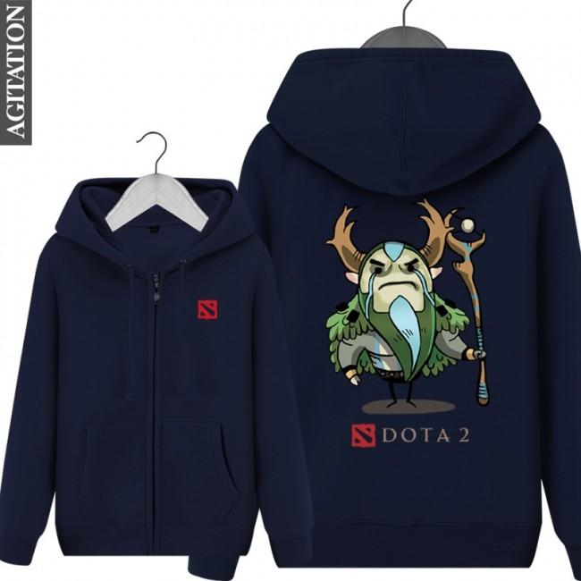 DOTA 2 Natures Prophet Hoodies - Zip Up Black Hoodie