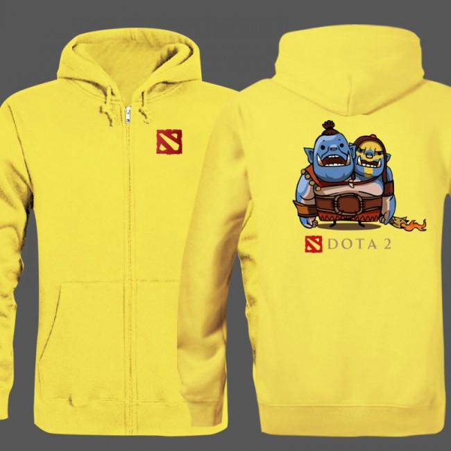 DOTA 2 Hero Ogre Magi Hoodies - Zip Up Black Hoodie