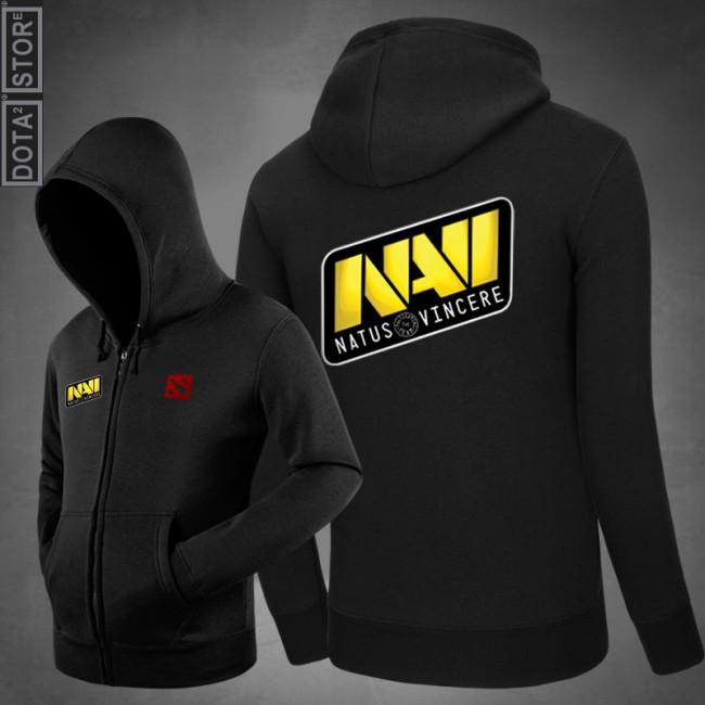 DOTA 2 Na`Vi Team Fashion Hoodies - Zip Up Yellow Hoodie