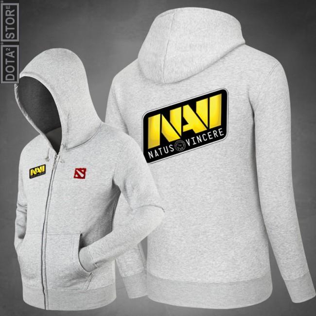 DOTA 2 Na`Vi Team Fashion Hoodies - Zip Up Yellow Hoodie