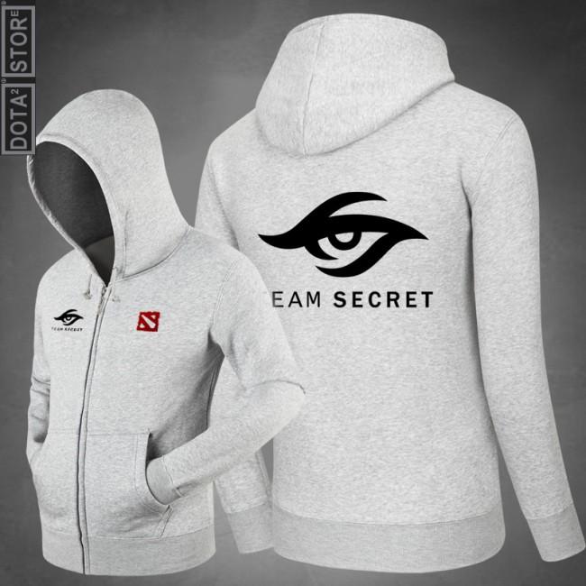 DOTA 2 Team Secret  Hoodies - Zip Up Black Hoodie