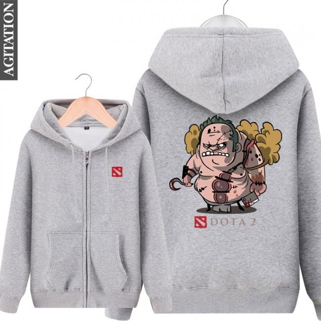 DOTA 2 Hero Pudge Hoodies - Zip Up Black Hoodie