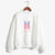 BTS Sweatshirt - Gradient Emblem Turtleneck Sweatshirt